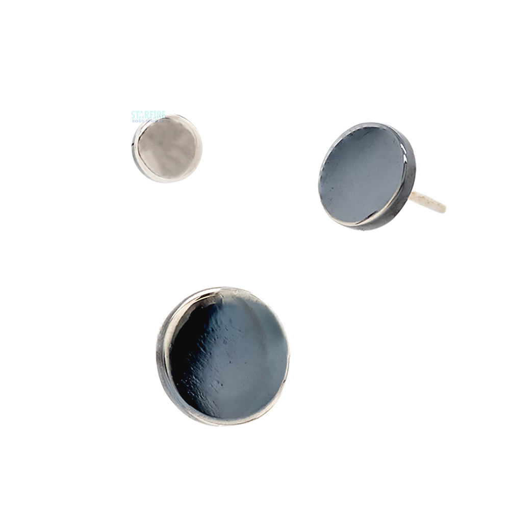 threadless: High Polish Disk End in Black Niobium