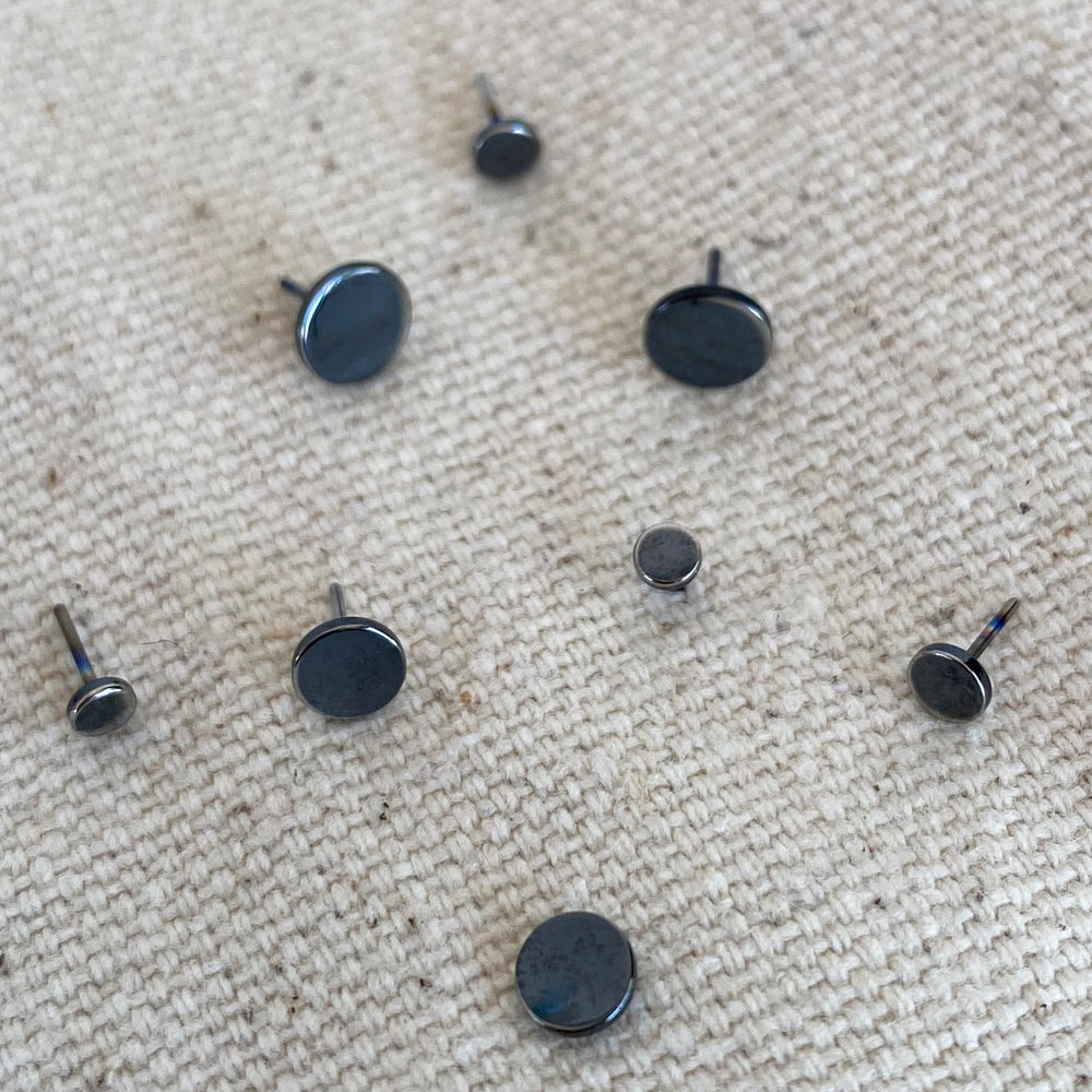 threadless: High Polish Disk End in Black Niobium