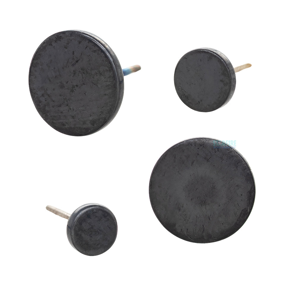 threadless: Matte Disk End in Black Niobium