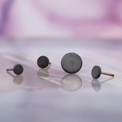 threadless: Matte Disk End in Black Niobium