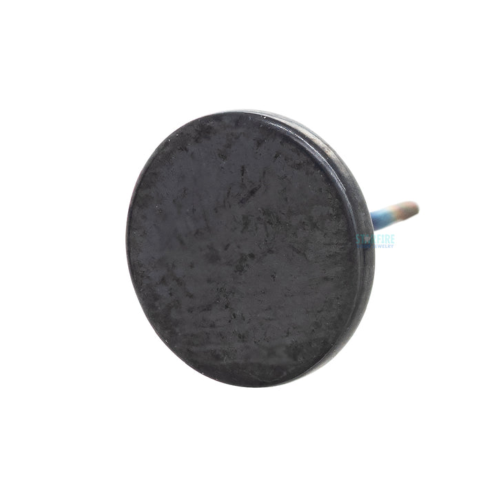 threadless: Matte Disk End in Black Niobium