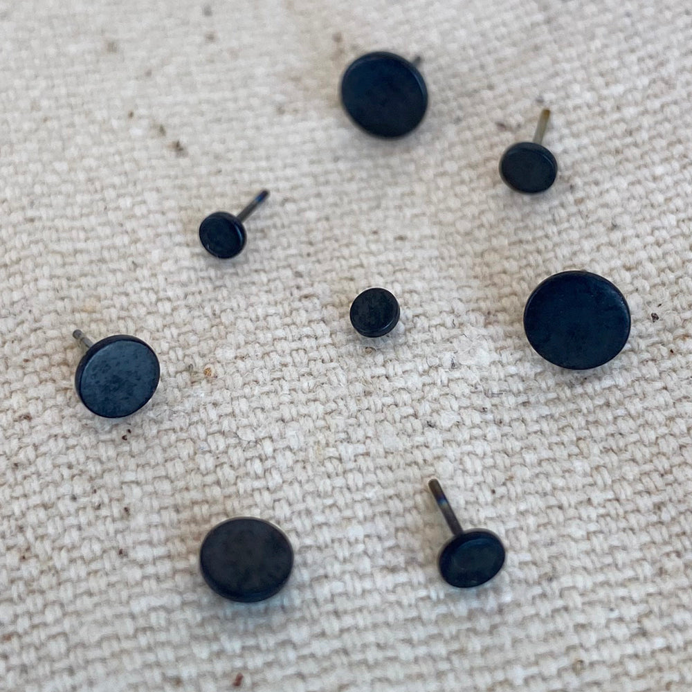 threadless: Matte Disk End in Black Niobium