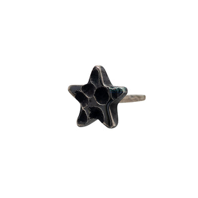 threadless: Hammered Star End in Black Niobium