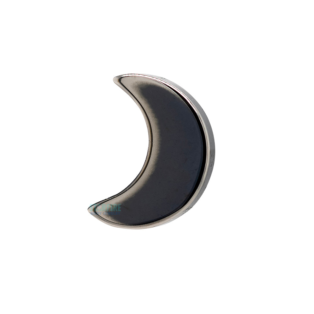 threadless: High Polish Crescent Moon End in Black Niobium