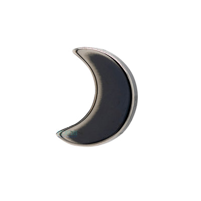 threadless: High Polish Crescent Moon End in Black Niobium
