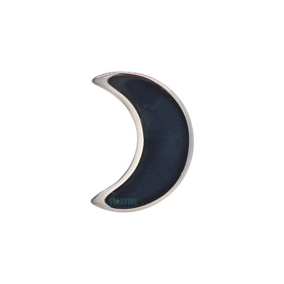 threadless: High Polish Crescent Moon End in Black Niobium