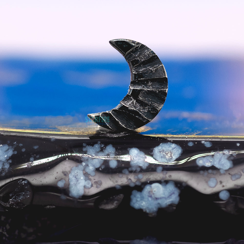 threadless: Wavelength Crescent Moon End in Black Niobium