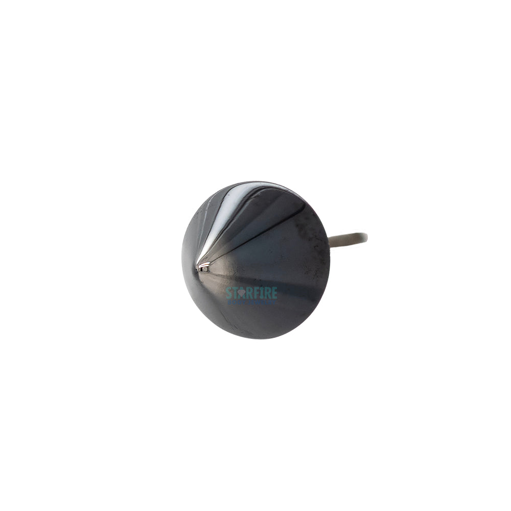 threadless: High Polish Spike End in Black Niobium