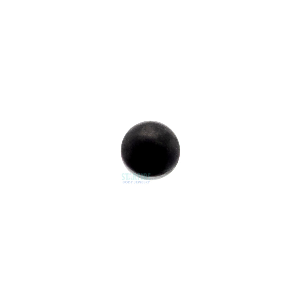 threadless: Matte Ball End in Black Niobium