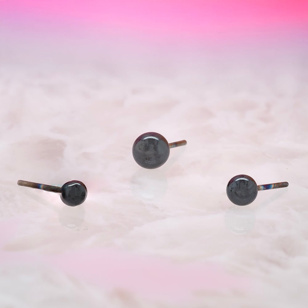 threadless: High Polish Ball End in Black Niobium