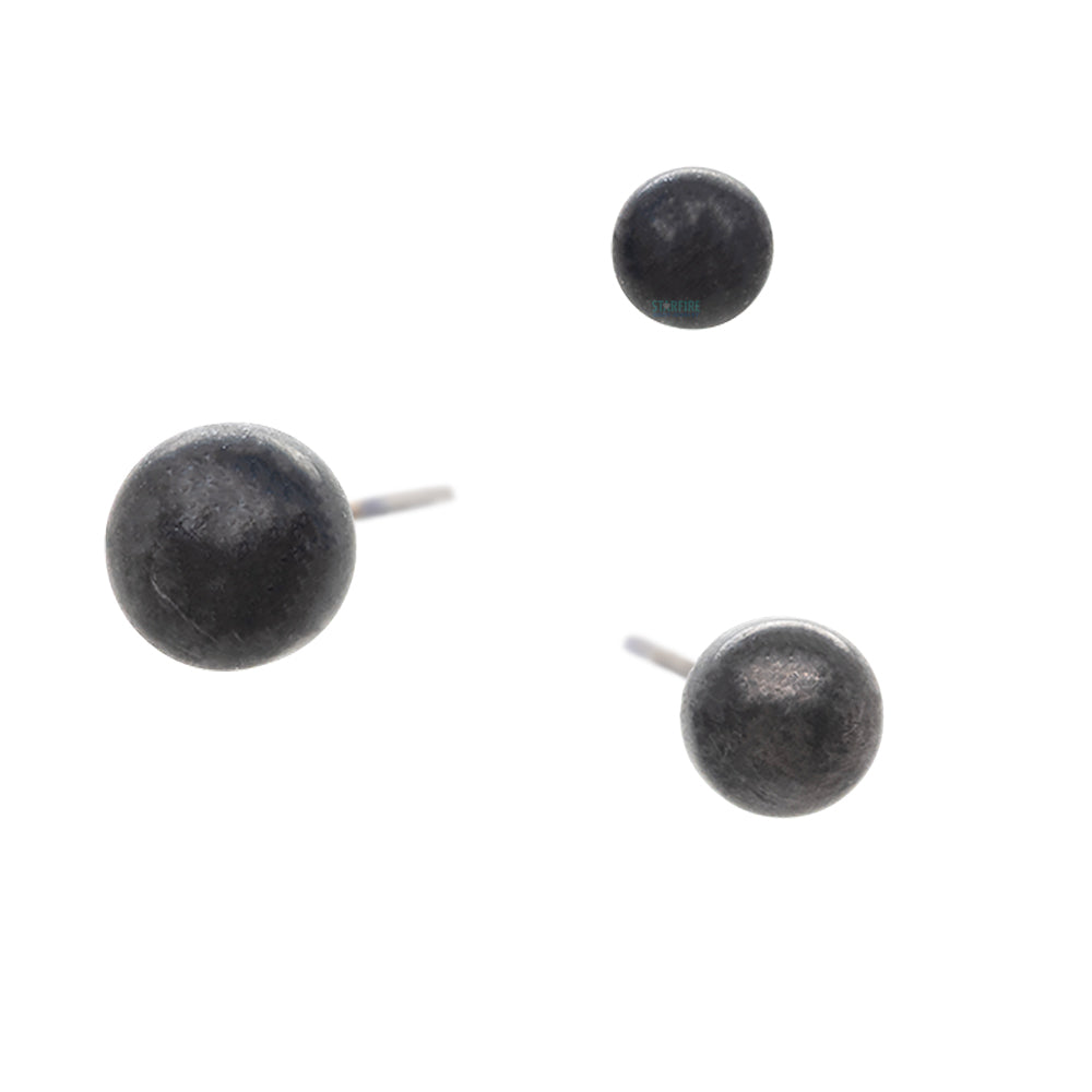 threadless: Matte Ball End in Black Niobium