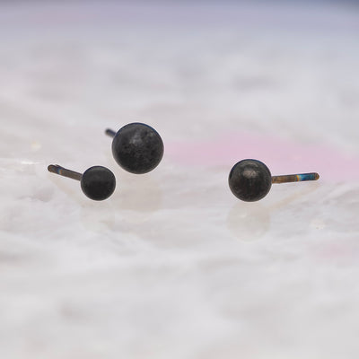 threadless: Matte Ball End in Black Niobium