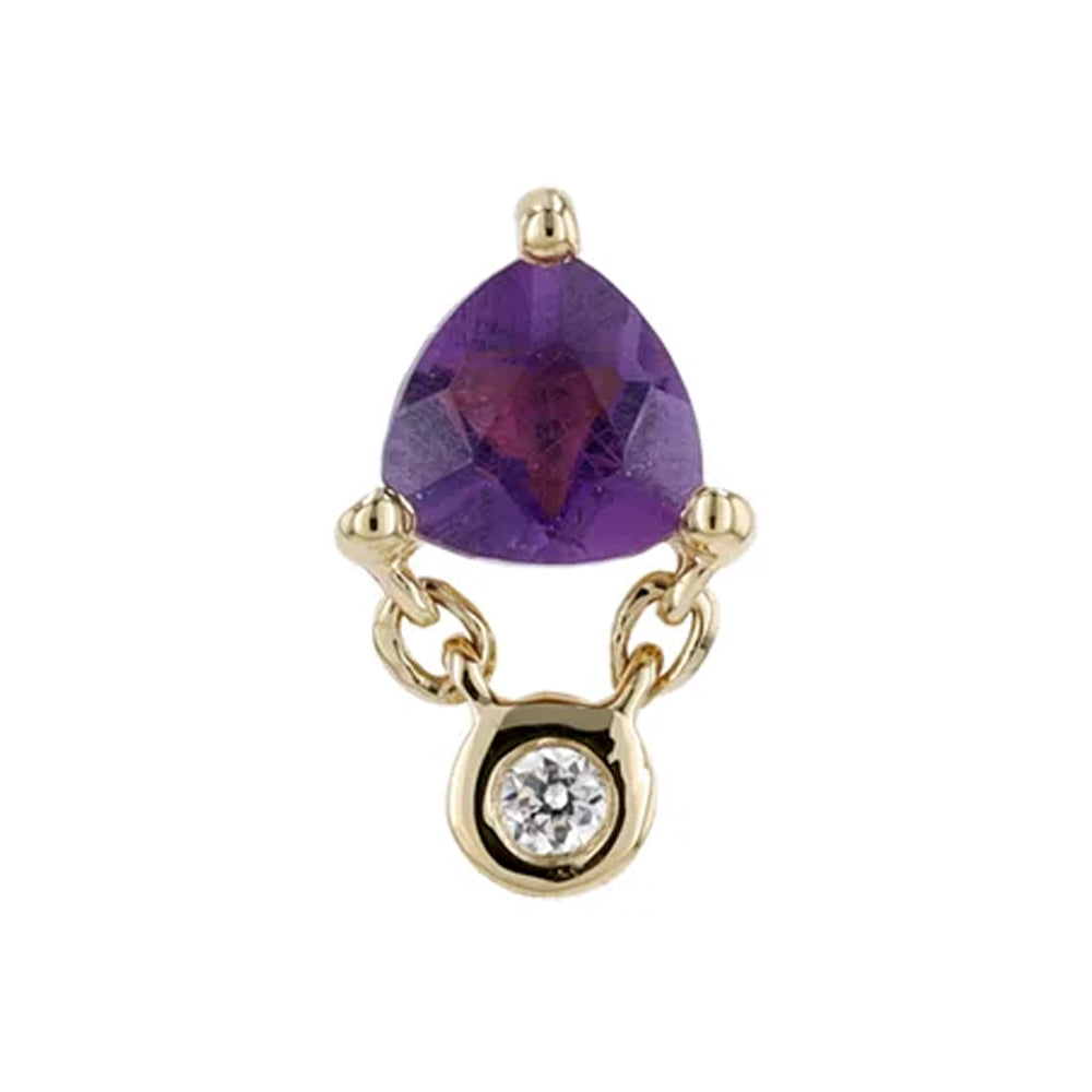 threadless: "Olivia" End in Gold with Genuine Gemstones