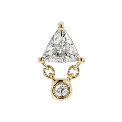 threadless: "Olivia" End in Gold with Genuine Gemstones