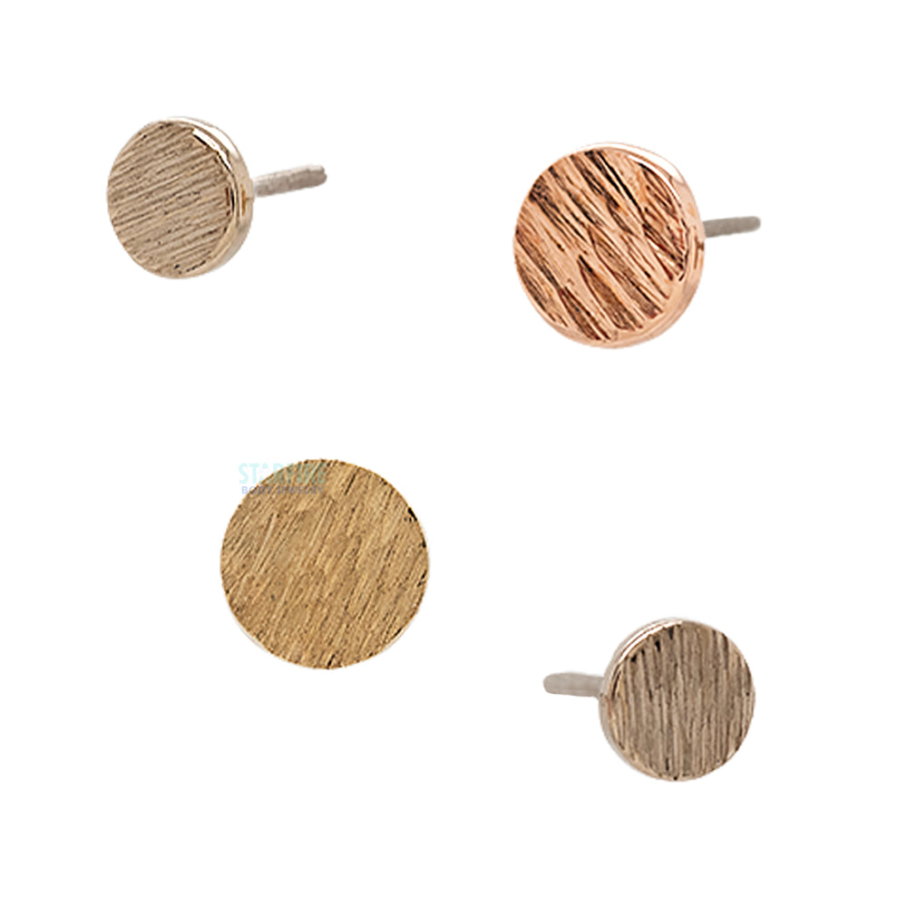 threadless: Ripple Disk End in Gold