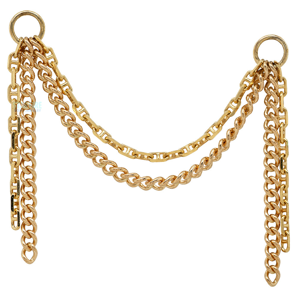 "Yomira" Chain Attachment in Gold