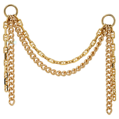 "Yomira" Chain Attachment in Gold