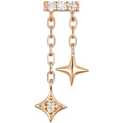 threadless: "Cosmo" End with Chains in Gold with Diamonds