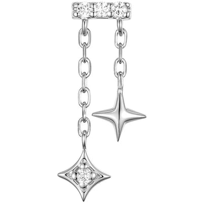 threadless: "Cosmo" End with Chains in Gold with Diamonds