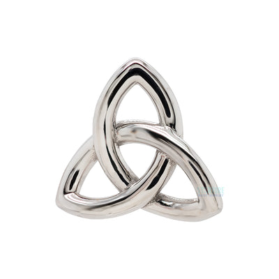 Celtic Knot Threaded End in Gold & Platinum