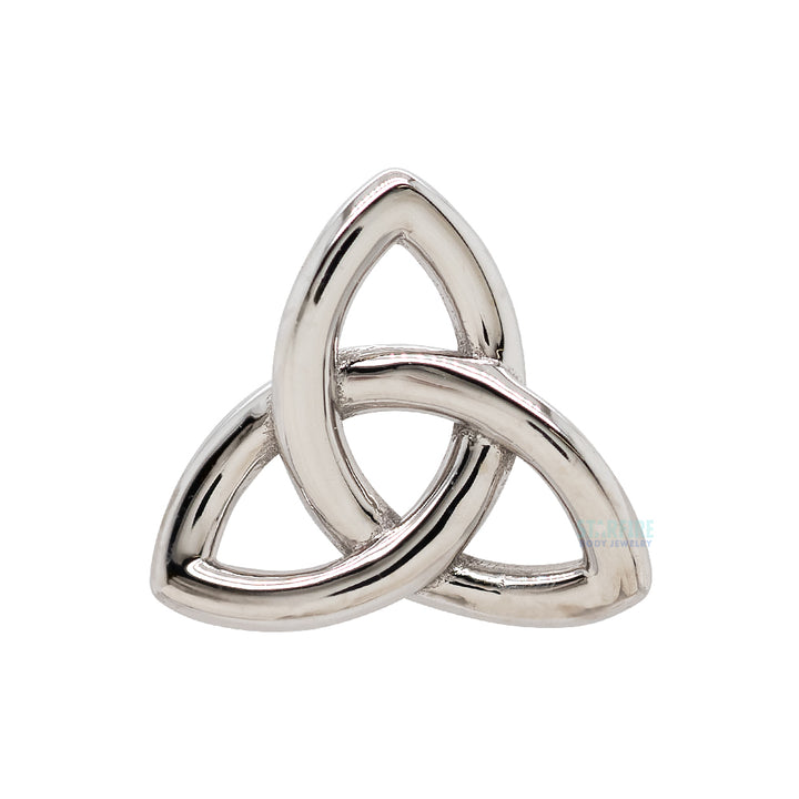 Celtic Knot Threaded End in Gold & Platinum