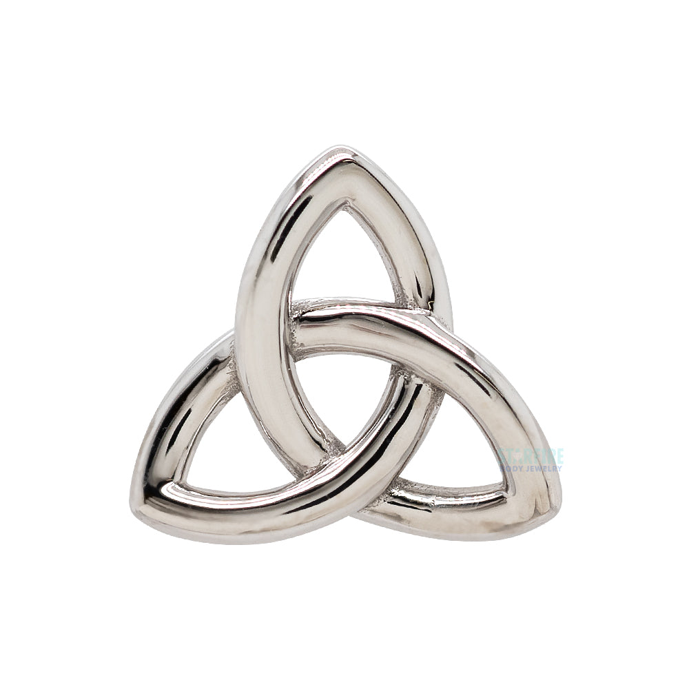 Celtic Knot Threaded End in Gold & Platinum