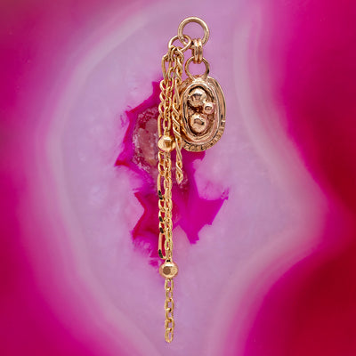 "Can't Get Away From Yourself" Chain Charm in Gold