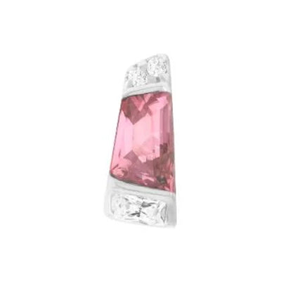 threadless: "Saboteur" End in Gold with Pink Tourmaline & CZ's