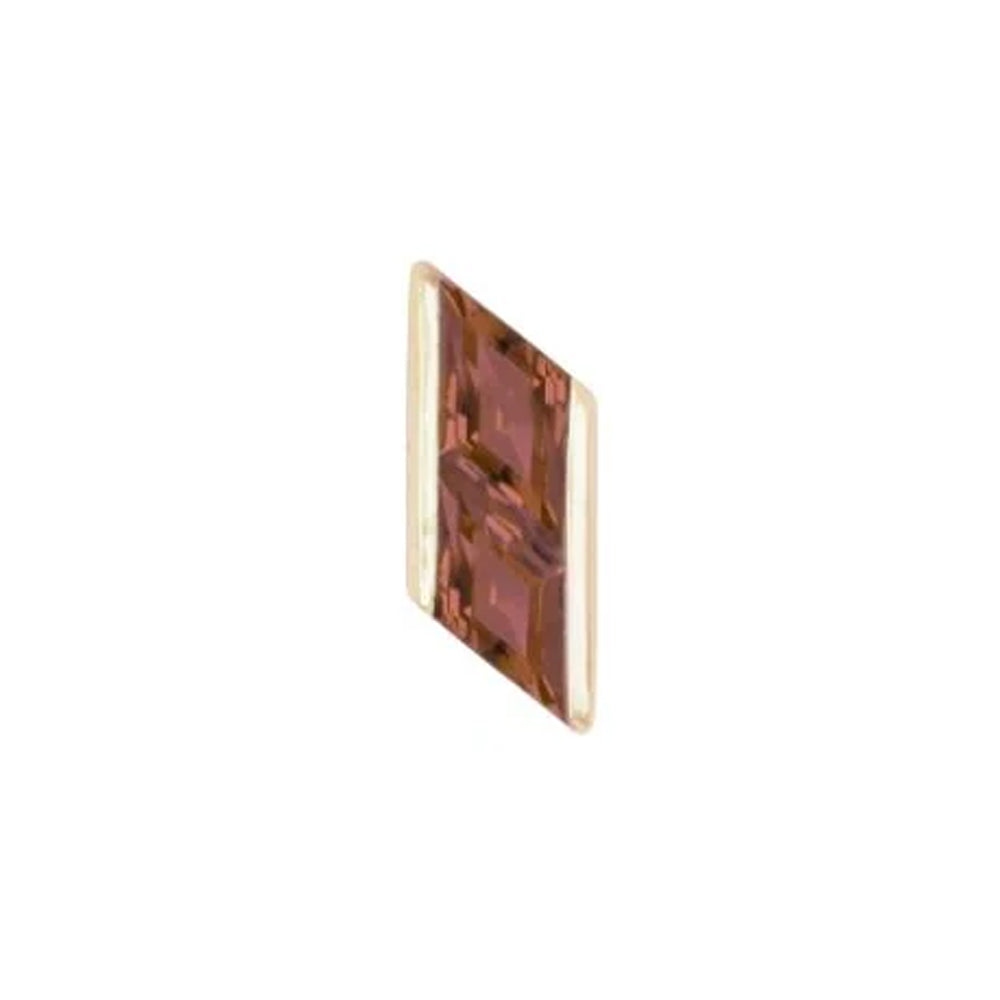 threadless: "Joia" End in Gold with Garnet