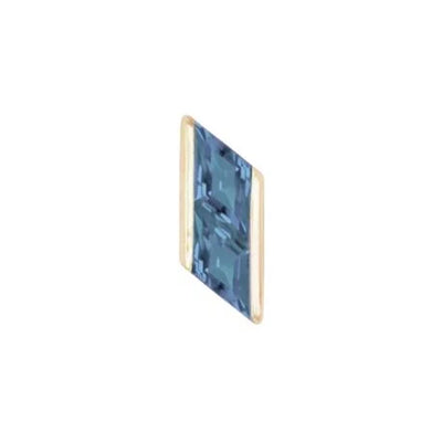 threadless: "Joia" End in Gold with London Blue Topaz