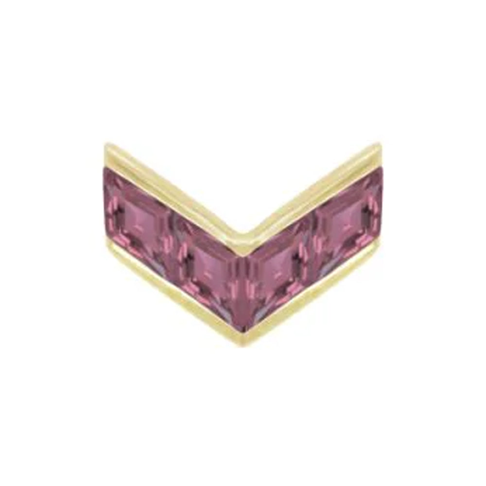 threadless: "Rave" End in Gold with Amethyst
