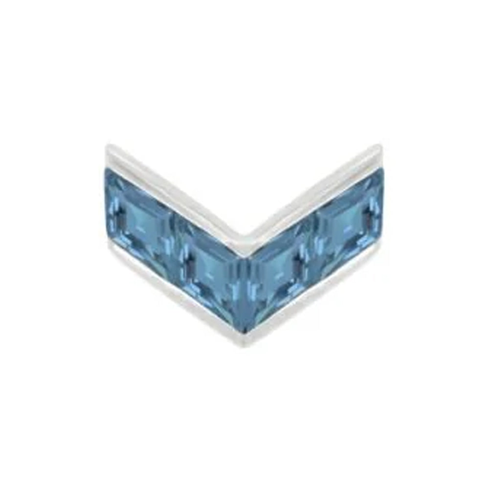 threadless: "Rave" End in Gold with London Blue Topaz