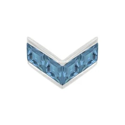 threadless: "Rave" End in Gold with London Blue Topaz