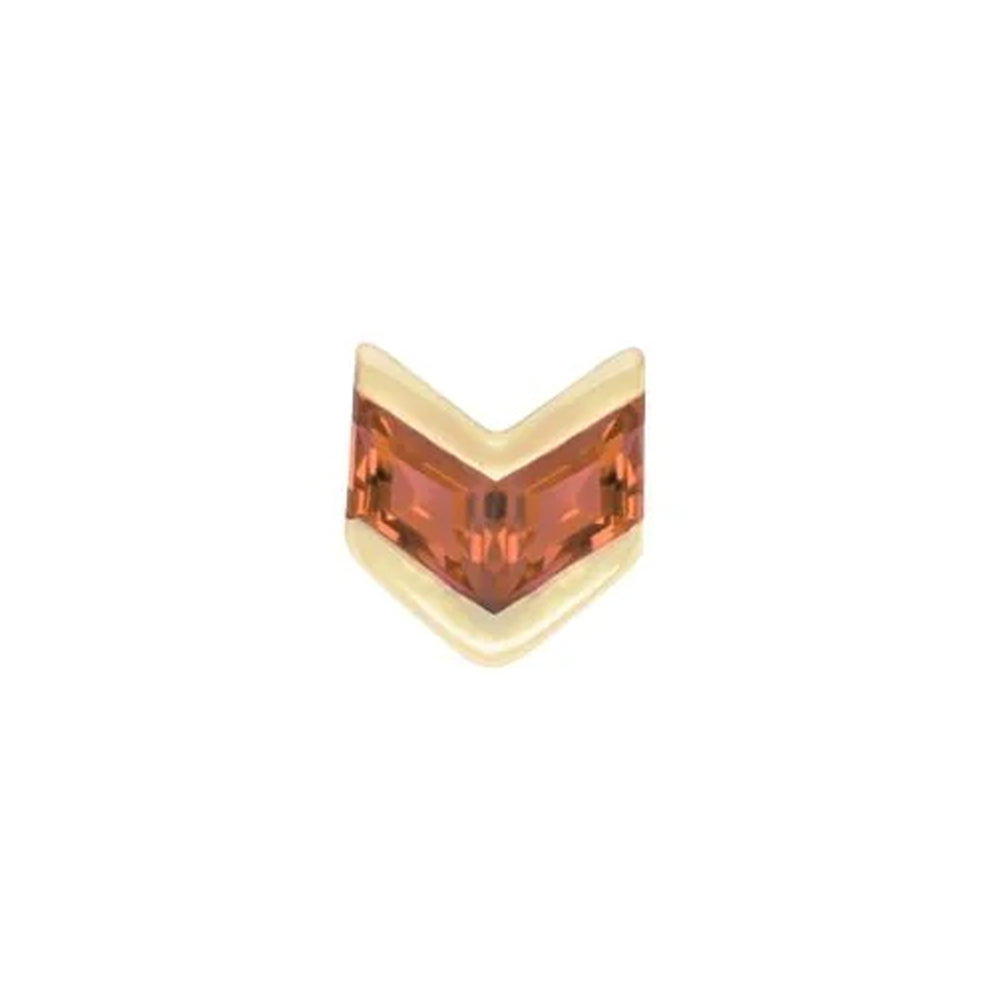 threadless: "Vande" End in Gold with Garnet