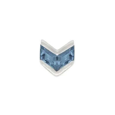 threadless: "Vande" End in Gold with London Blue Topaz