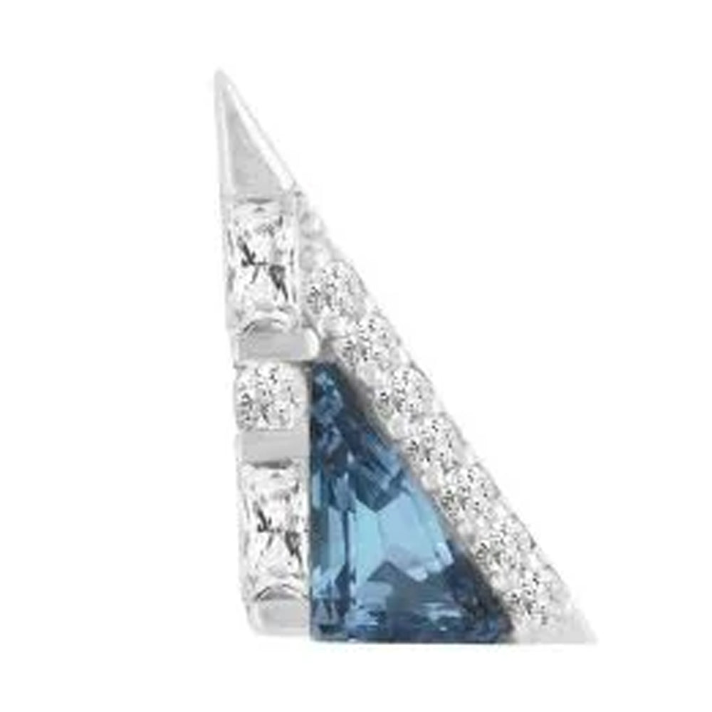 threadless: "Transmission" End in Gold with London Blue Topaz & CZ's