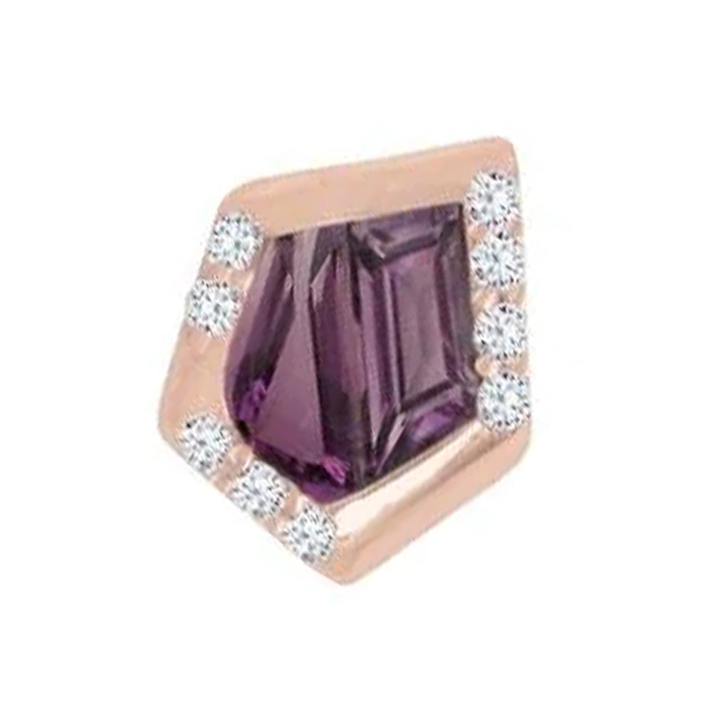 threadless: "Route" End in Gold with Amethyst & CZ's