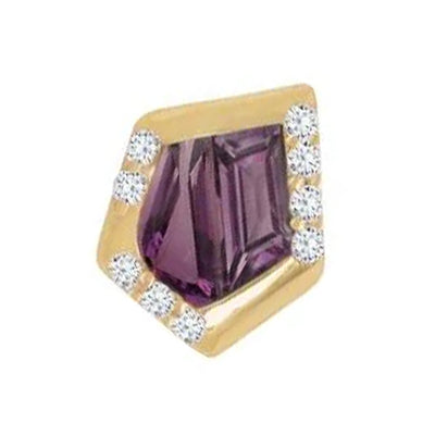 threadless: "Route" End in Gold with Amethyst & CZ's