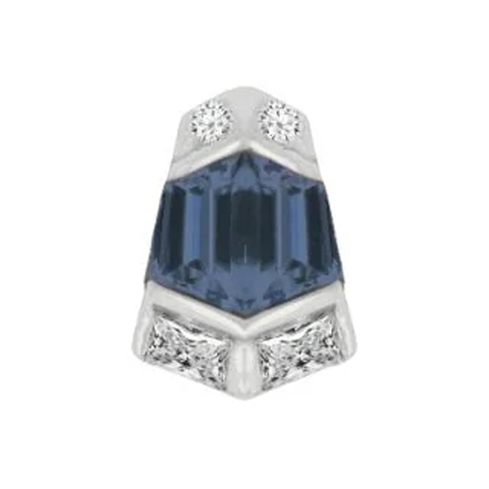 threadless: "Vera" End in Gold with London Blue Topaz & CZ's