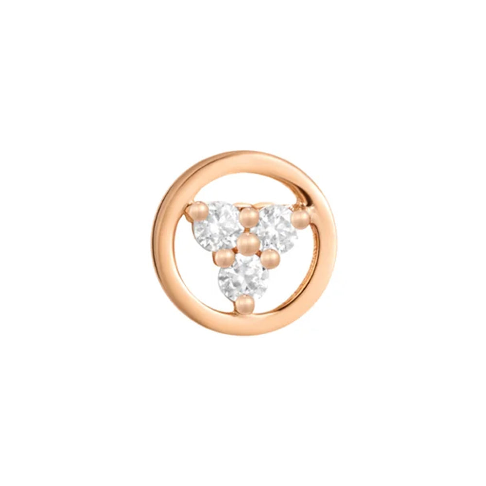 threadless: "Inner Circle" End in Gold with Moissanite