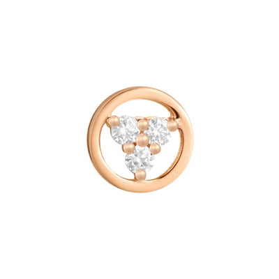 threadless: "Inner Circle" End in Gold with Moissanite