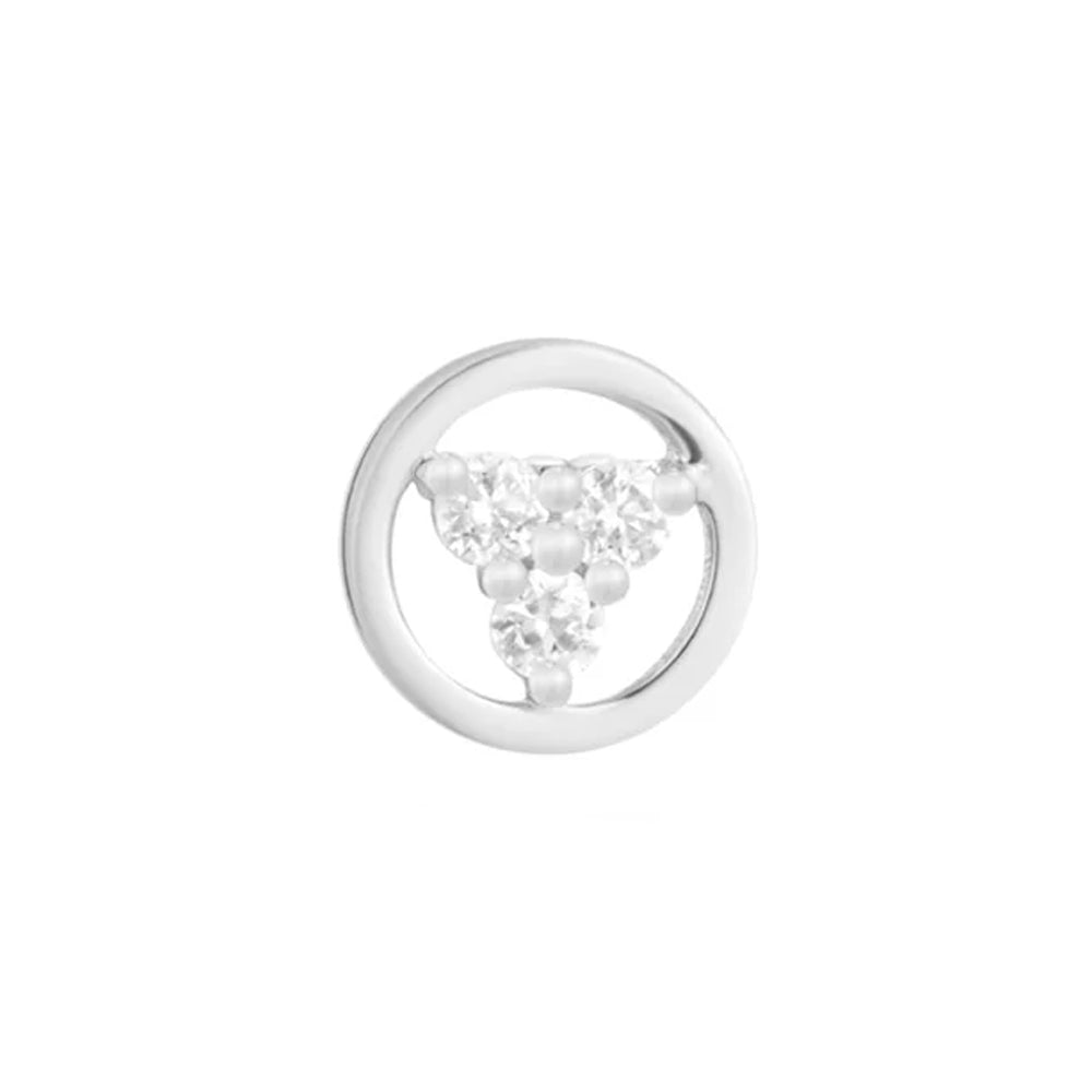 threadless: "Inner Circle" End in Gold with Moissanite