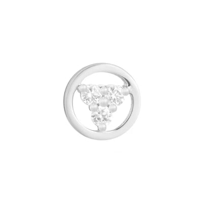 threadless: "Inner Circle" End in Gold with Moissanite