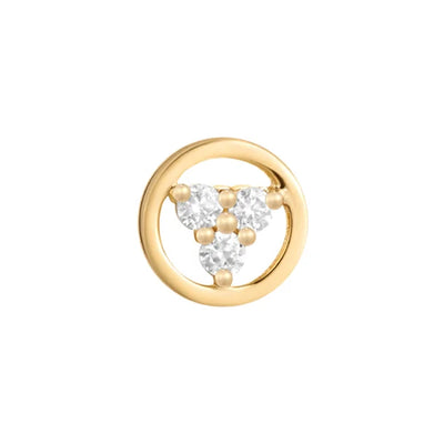 threadless: "Inner Circle" End in Gold with Moissanite