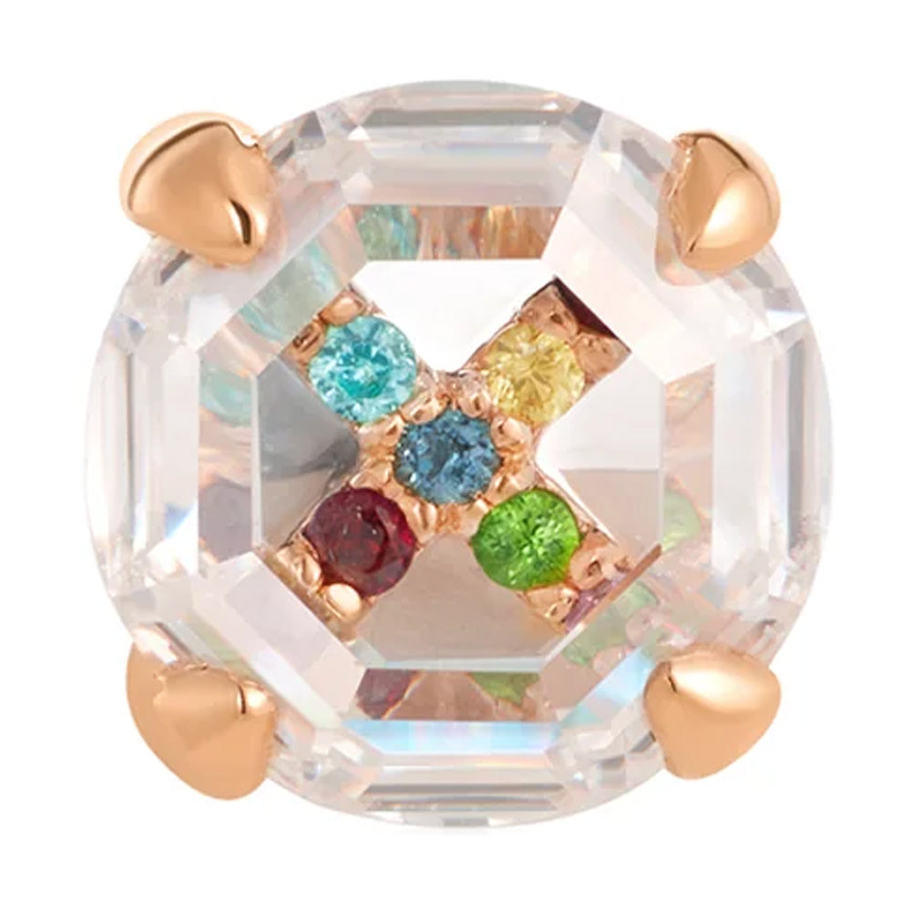threadless: "Euphoria" End in Gold with Genuine Gemstones