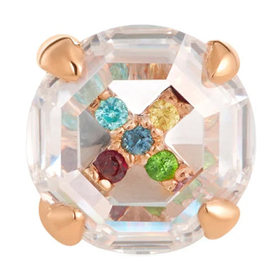 threadless: "Euphoria" End in Gold with Genuine Gemstones