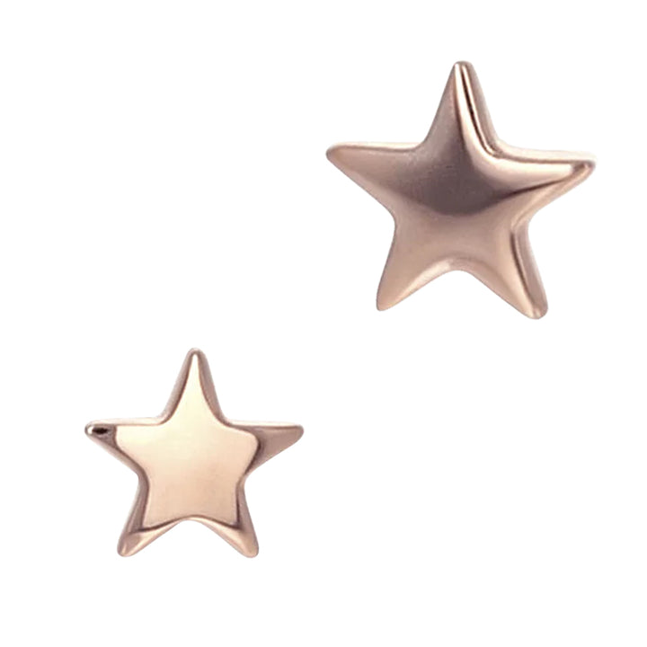 Star Threaded End in Gold