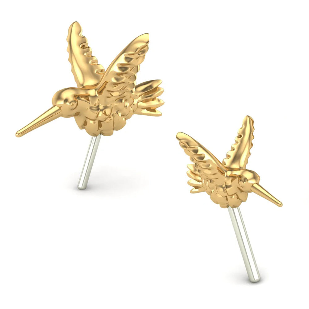 threadless: 3D Hummingbird End in Gold