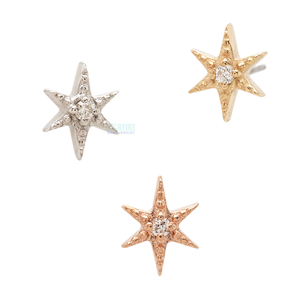 threadless: "Mayte" End in Gold with Diamond