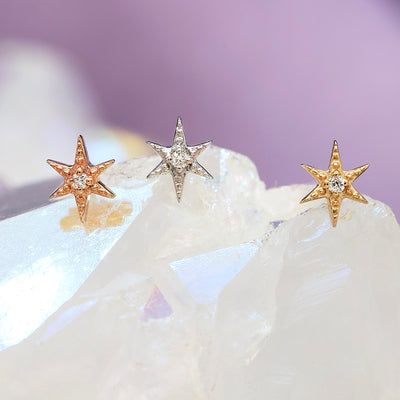 threadless: "Mayte" End in Gold with Diamond